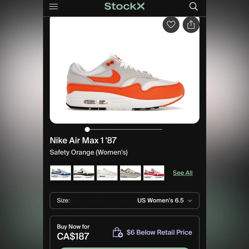Nike Air Max 1 ‘87 - Size 6.5 - Picture 6 of 6